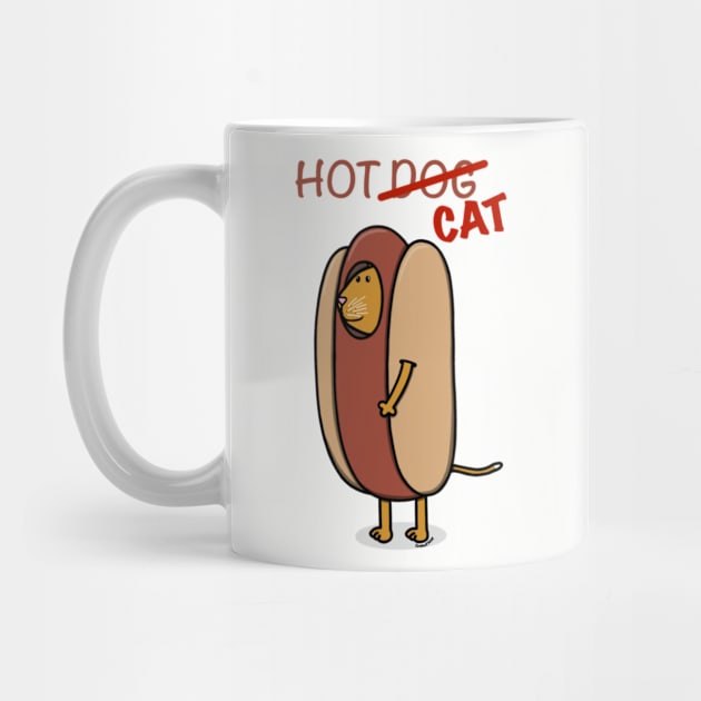 Hot Dog Cat by Coconut Moe Illustrations